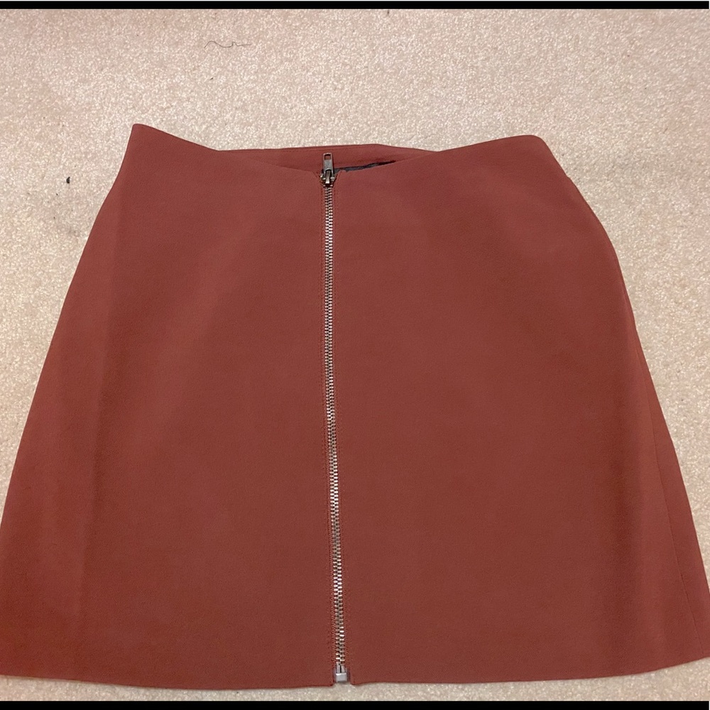 Forever 21 Zip-Front Mini Skirt